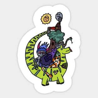 Big Green Robo Dino and more Sticker